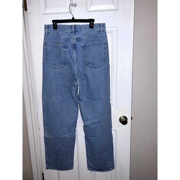 BDG Urban Outfitters Baggy Boyfriend Medium Wash Denim Distressed Size 32 - Picture 8 of 11